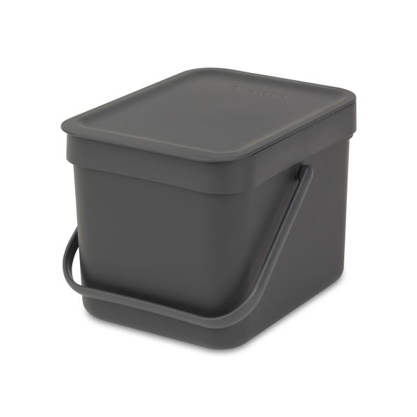 Poubelle Sort & Go 6L gris